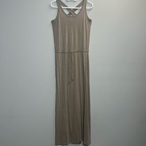 Victorias secret supermodel essentials taupe sleeveless maxi dress small